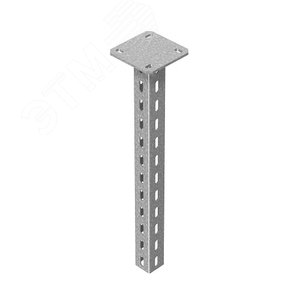 Стойка потолочная сварная для средних нагрузок 50х50х500 мм, толщ. 2,5 мм, гальван. цинк