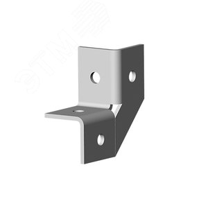 Угол 3D, 4 отверстия, толщ. 4,0 мм, гор. цинк