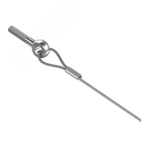 Трос оцинкованный с болтом М6 и замком 2 м, толщ. 2,0 мм, Сендзимир цинк