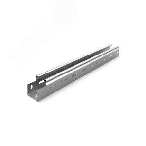 Металлический лоток перфорированный 50х50х3000, толщ. 0,7 мм, Сендзимир цинк