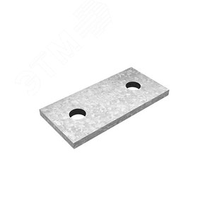 Пластина 2 отверстия для СТРАТ профиля, толщ. 5,0 мм, гальван. цинк