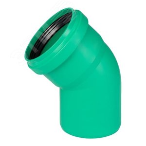 Отвод ливневой канализации 125х45 град.