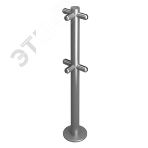 Стойка ограждения под стекло Т-образная h=400мм