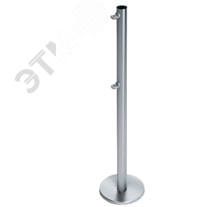 Стойка ограждения односторонняя передвижная с 2-мя полупетлями под поворотную створку или секцию