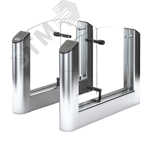 Турникет тумбовый, крайний элемент с шириной прохода 660 мм и встроенным считывателем EM-Marine