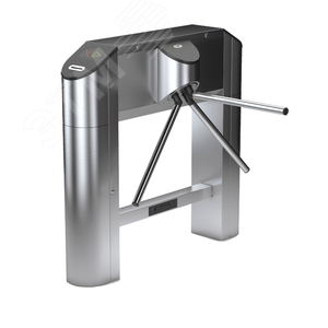 Турникет-трипод тумбовыйд моторизованный Praktika Т-02-2R с планками антипаника и встроенными считывателями EM-Marine, пульт управления в комплекте