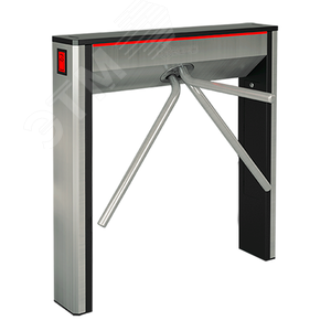 Турникет-трипод тумбовый Cube C-04-2R (EM-Marine) электромеханический с планками антипаника и встроенными считывателями EM-Marine , пульт управления в