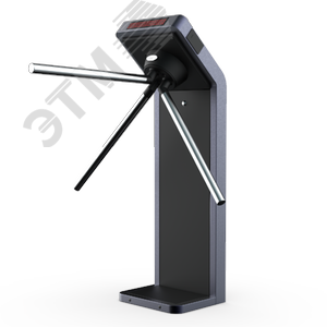 Турникет-трипод электромеханический из окрашенной стали Cube С-21-B-2R(Mifare), с планками антипаника, встроенными считывателями Mifare и пультом упра