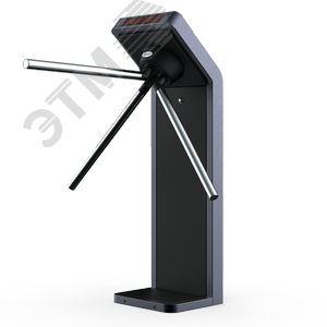 Турникет электромеханический Cube C-21-B из окрашенной стали, индикация прохода, пульт управления в комплекте, имеет светодиодную подсветку корпуса и 