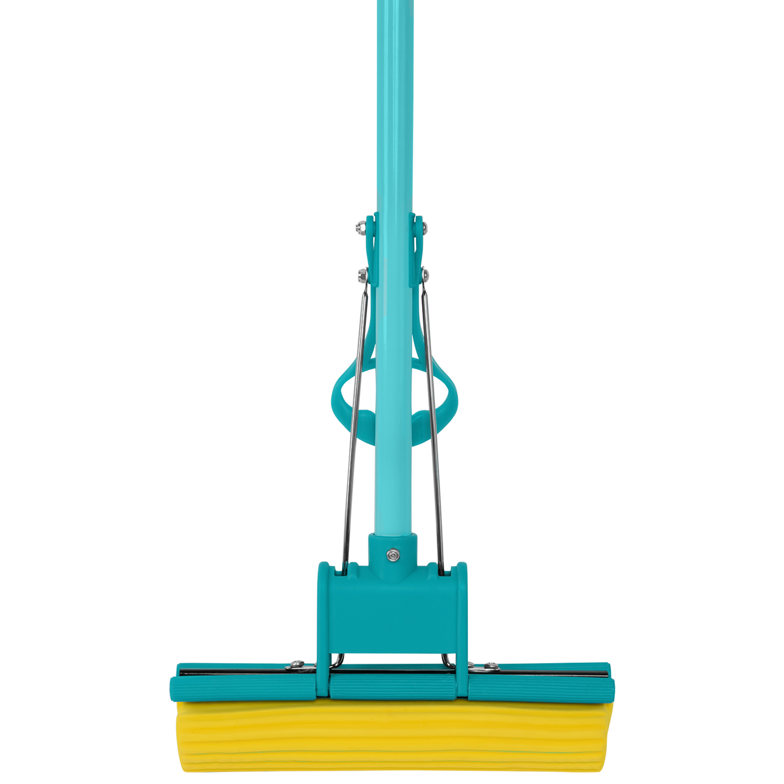 Швабра отжимная, 110 см, губка PVA 26х5,5х6 см, телескопическая рукоятка, бирюзовая, Home Palisad