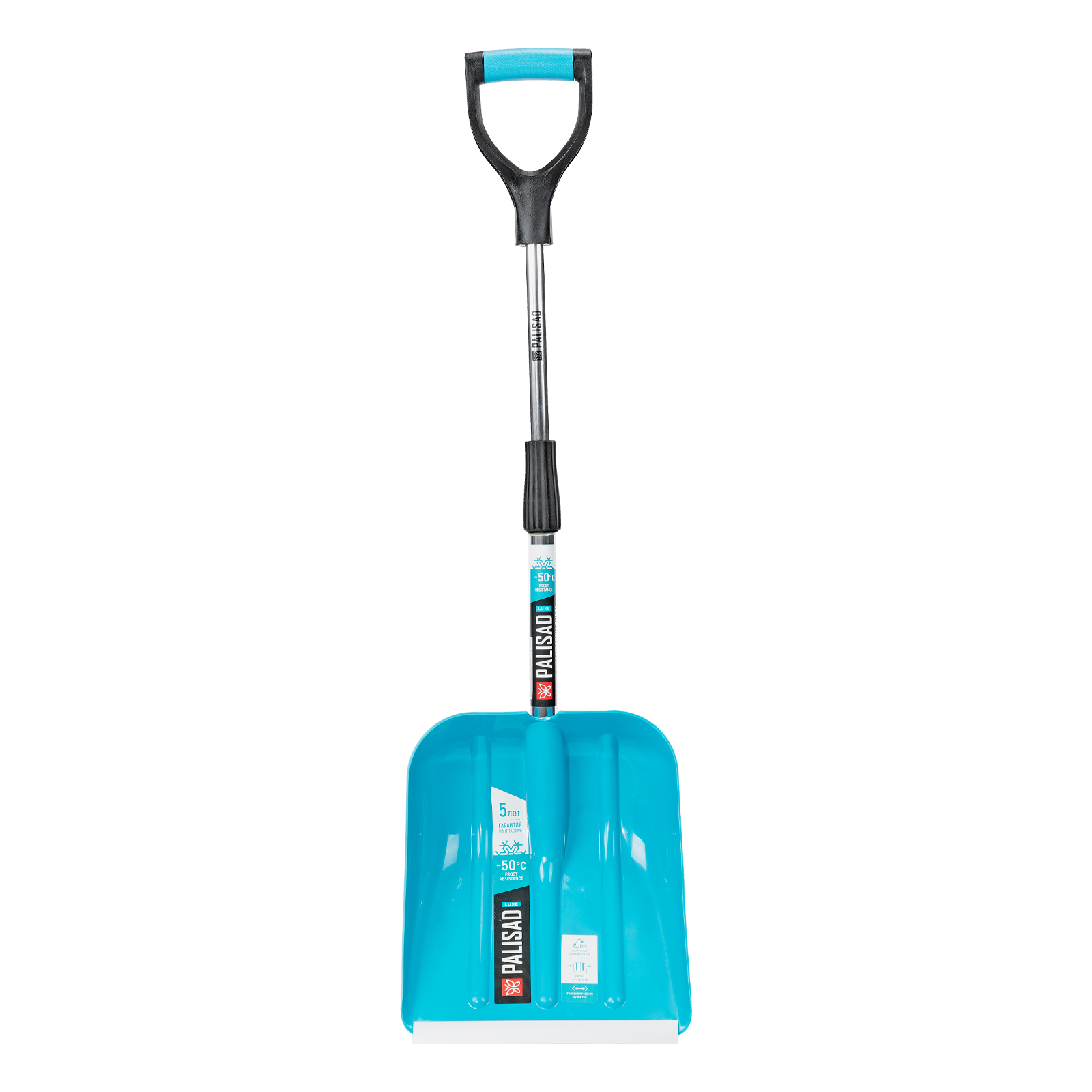 Лопата для уборки снега пластиковая Luxe, 270 х 310 х 760 - 960 мм, телескопический черенок, Palisad