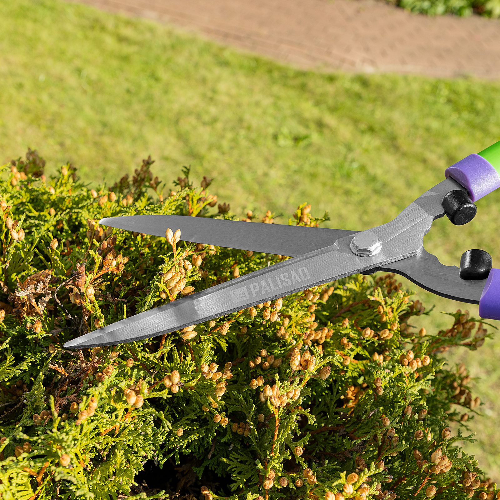 Кусторез, 550 мм, стальные обрезиненные рукоятки, Palisad