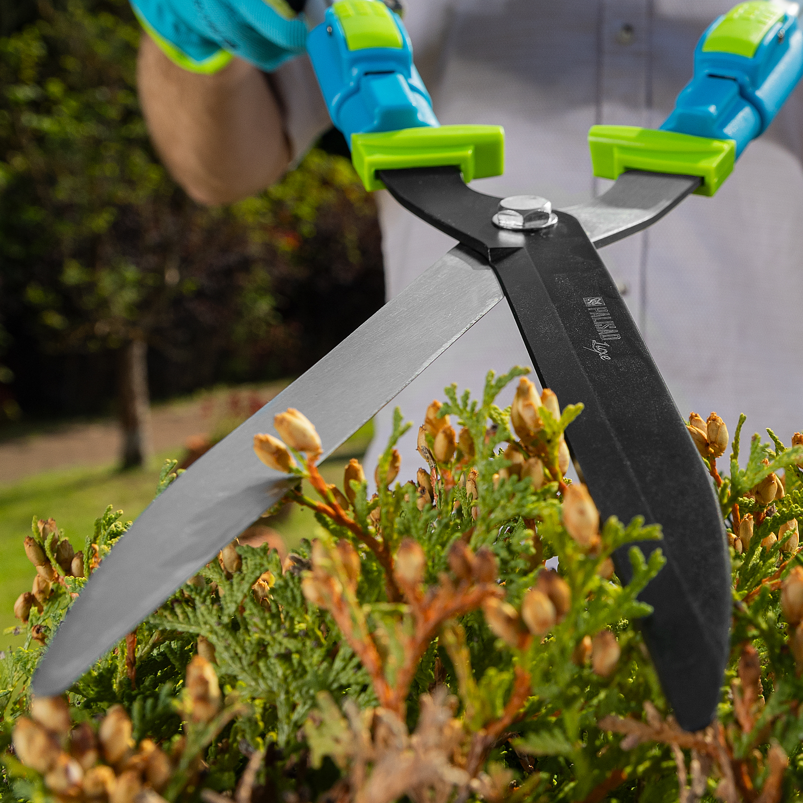 Кусторез, 640 - 820 мм, телескопические алюминиевые рукоятки, Luxe, Palisad