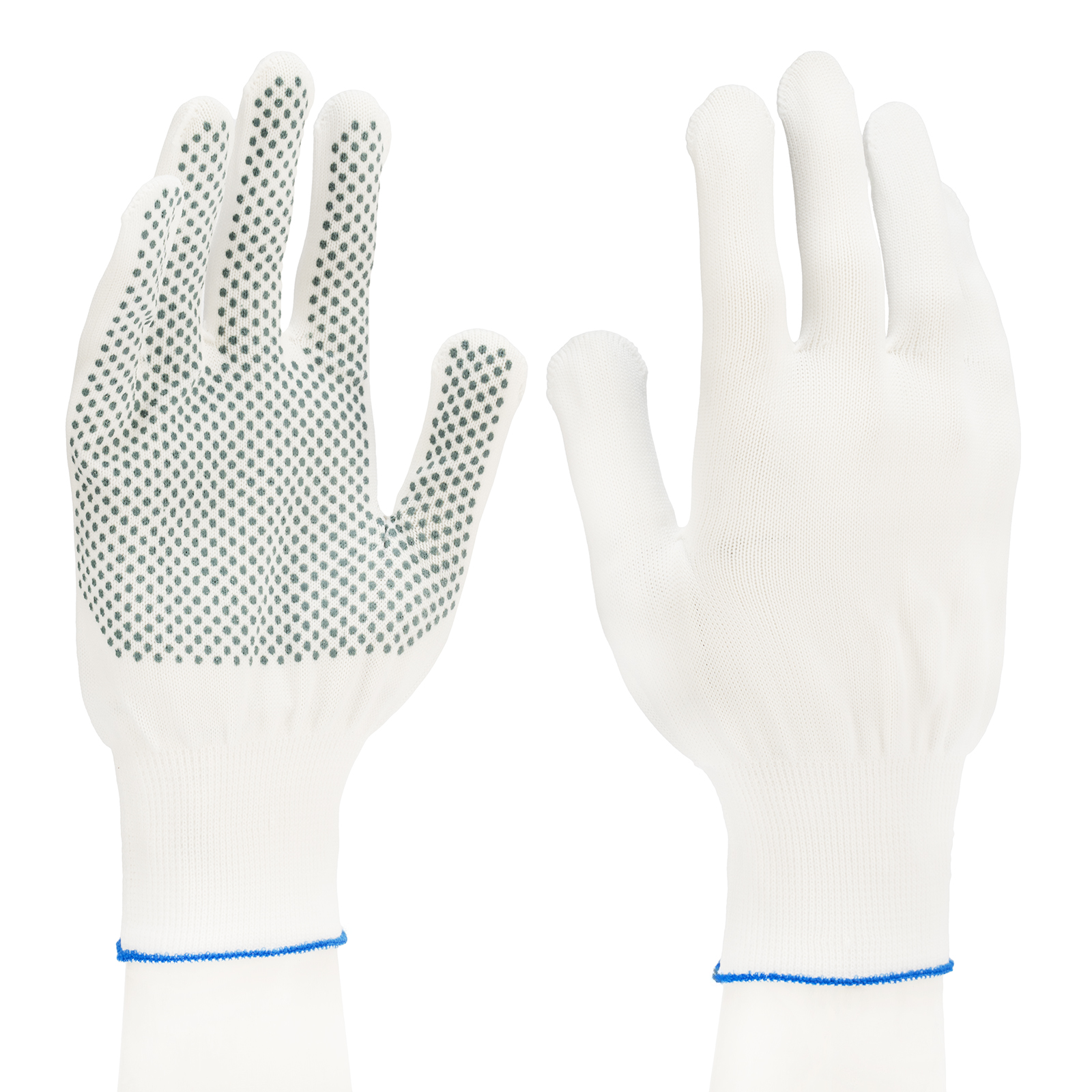 Перчатки в наборе, 3 пары, цвета в ассортименте, ПВХ точка, XL, Palisad