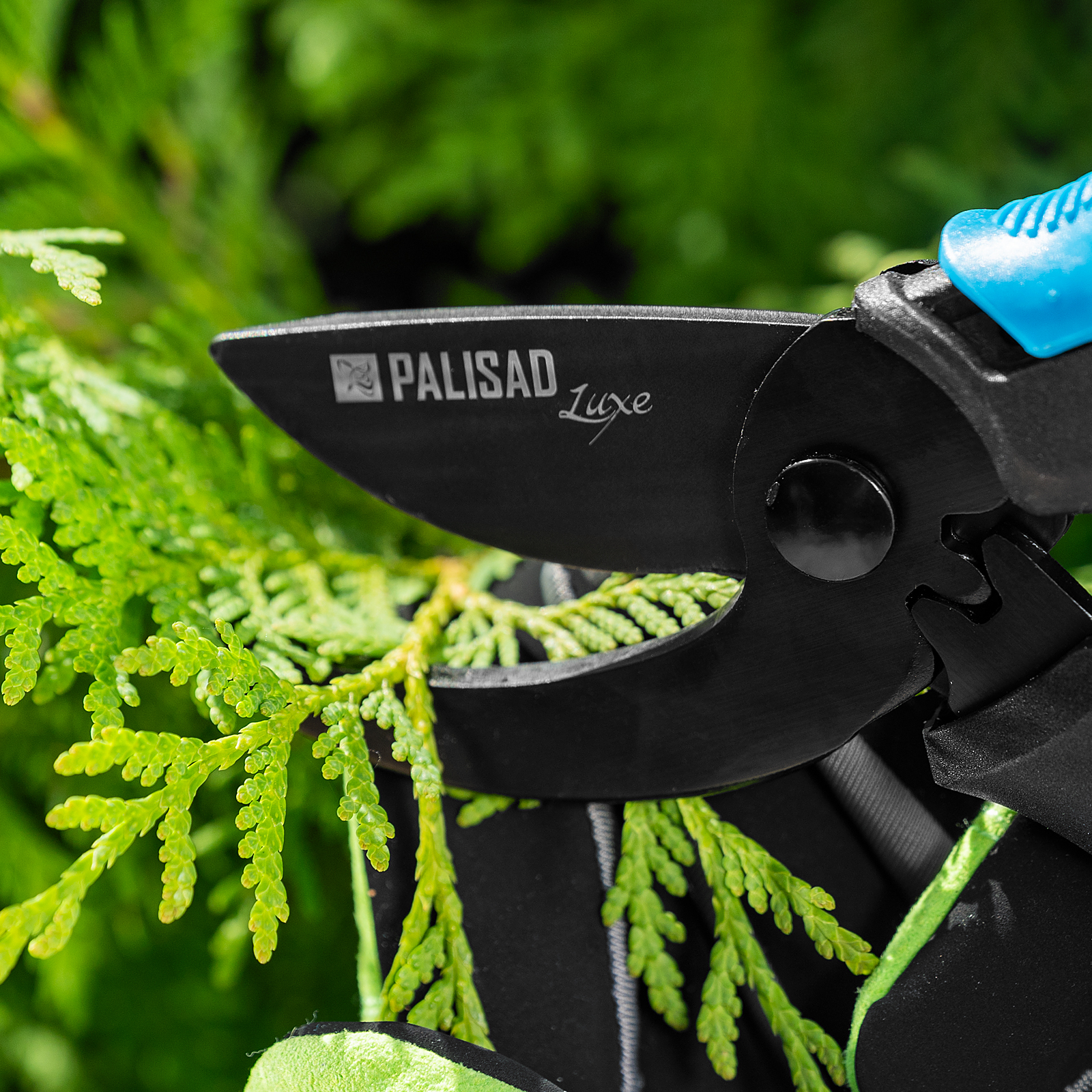 Секатор прямого реза, 215 мм, двухкомпонентные рукоятки, Luxe, Palisad