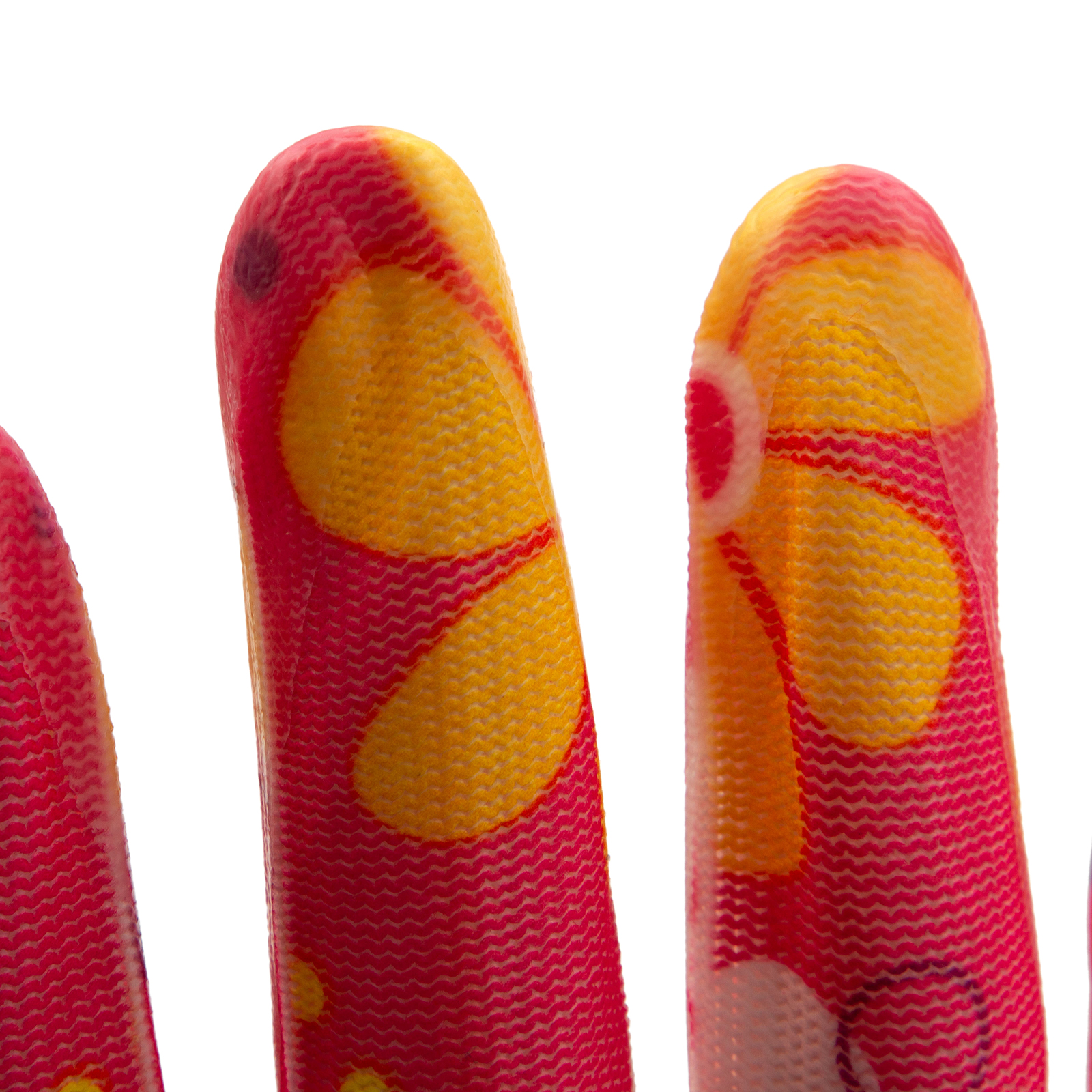 Перчатки садовые из полиэстера с нитрильным обливом, цветы, М Palisad