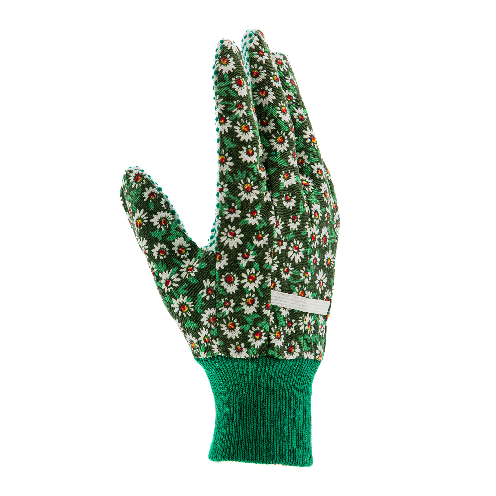 Перчатки садовые х/б ткань с ПВХ точкой, манжет, S Palisad