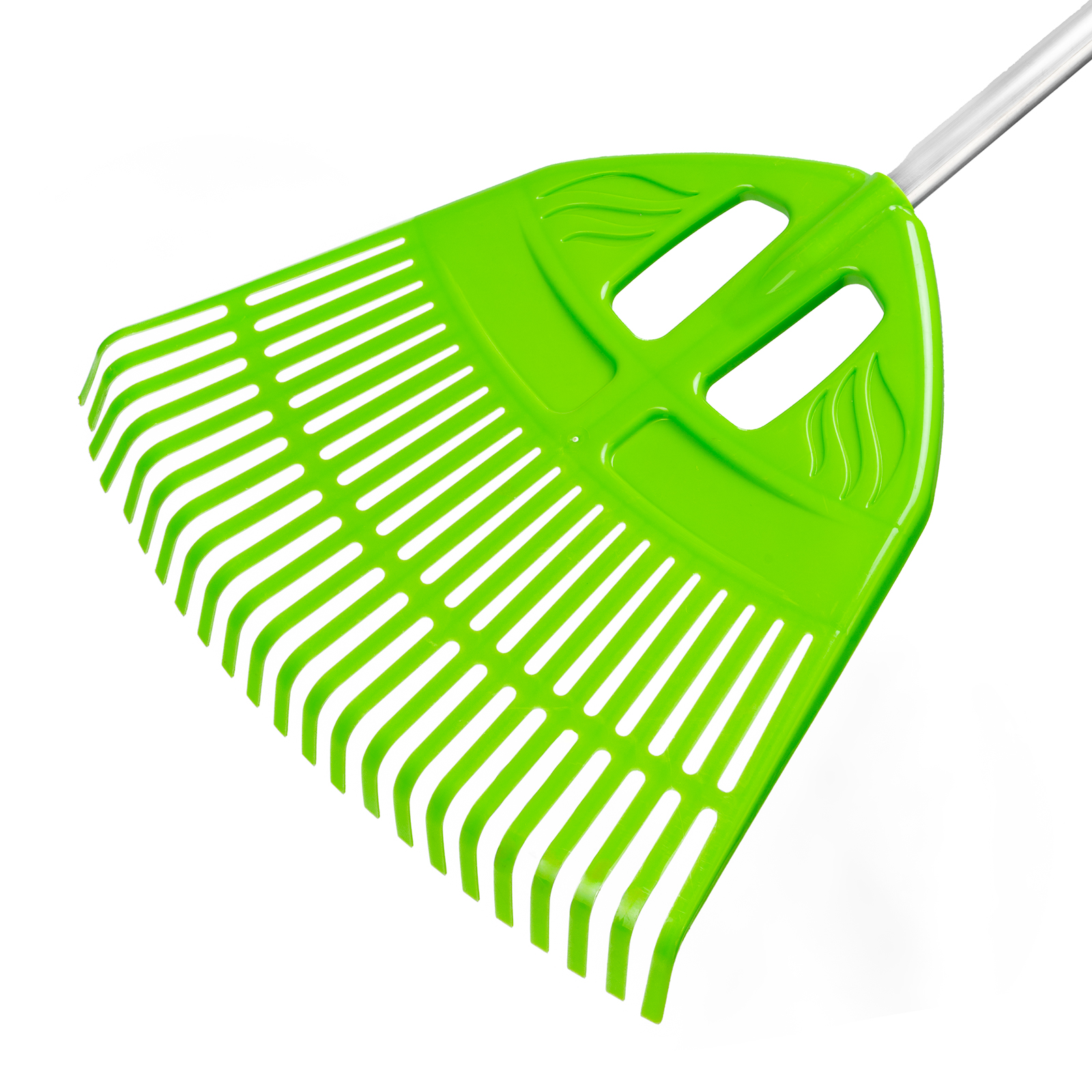 Грабли веерные пластиковые, 495 х 1680 мм, 23 плоских зуба, алюминиевый черенок, Palisad