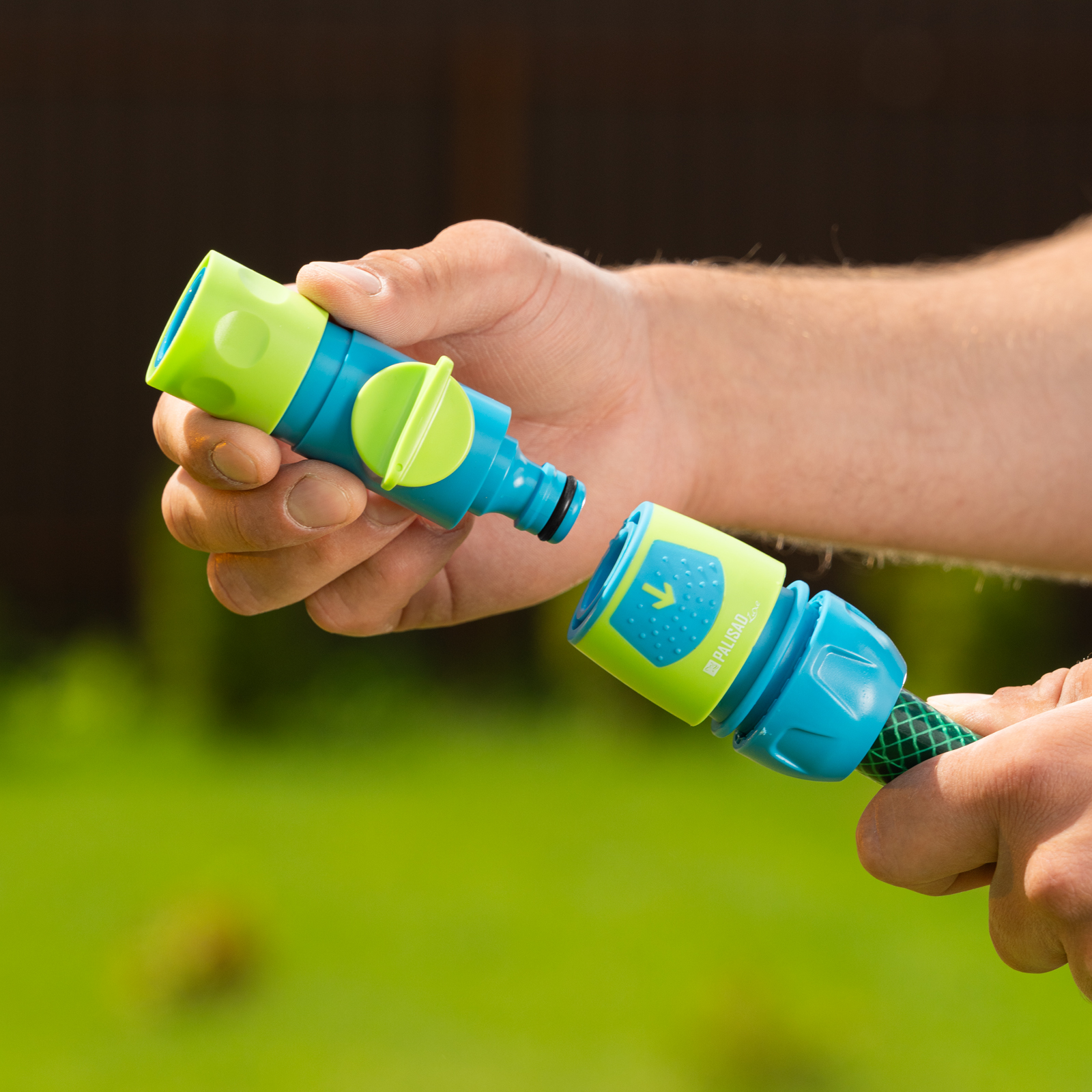 Соединитель штуцерный, с переключателем, Palisad Luxe