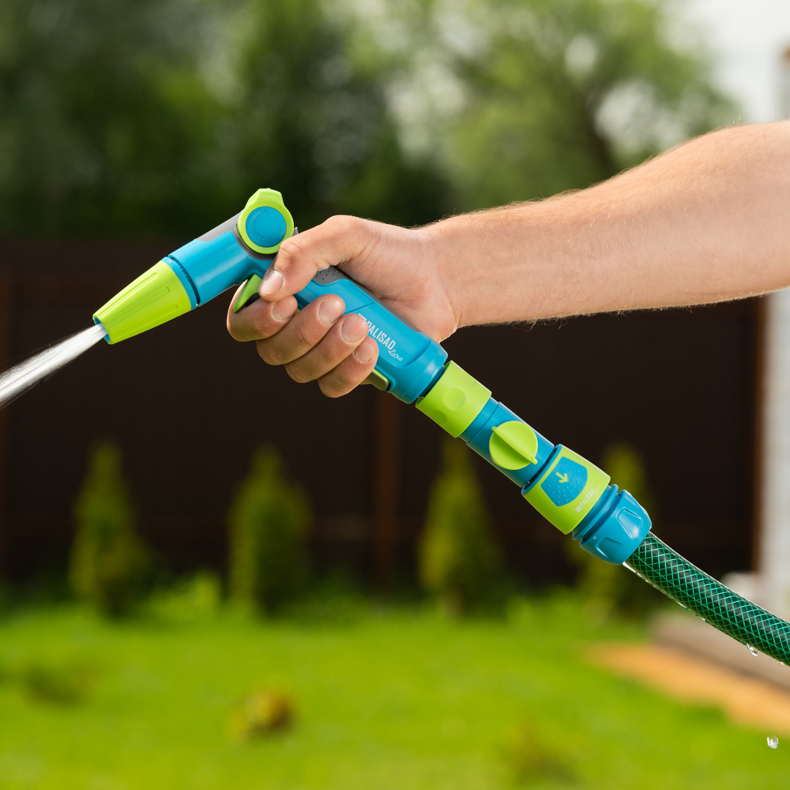 Соединитель штуцерный, с переключателем, Palisad Luxe