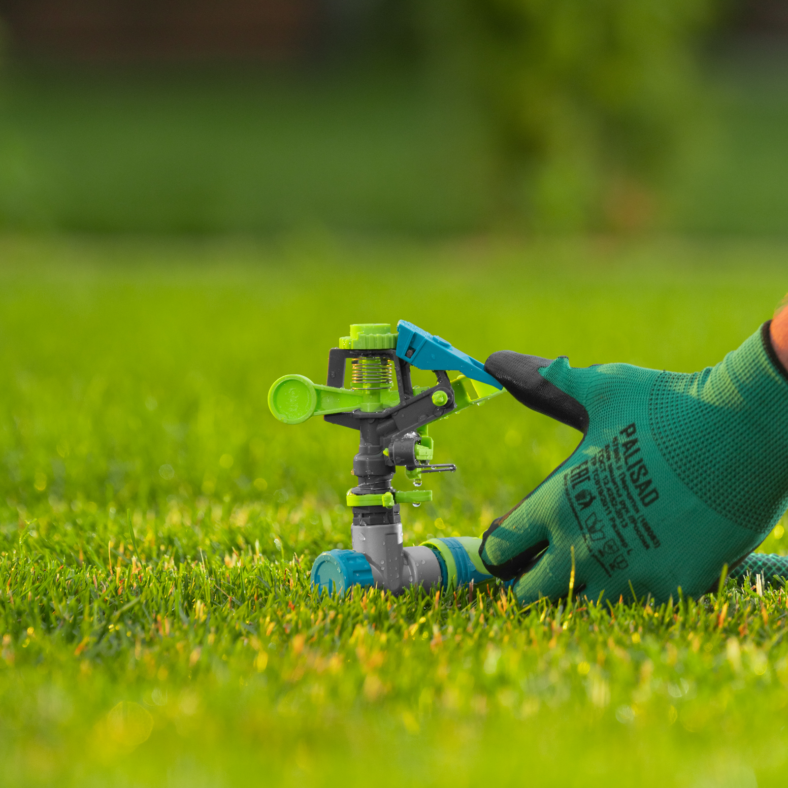 Разбрызгиватель усиленный, импульсный, с регулировкой угла горизонт распыления до 39 м Palisad