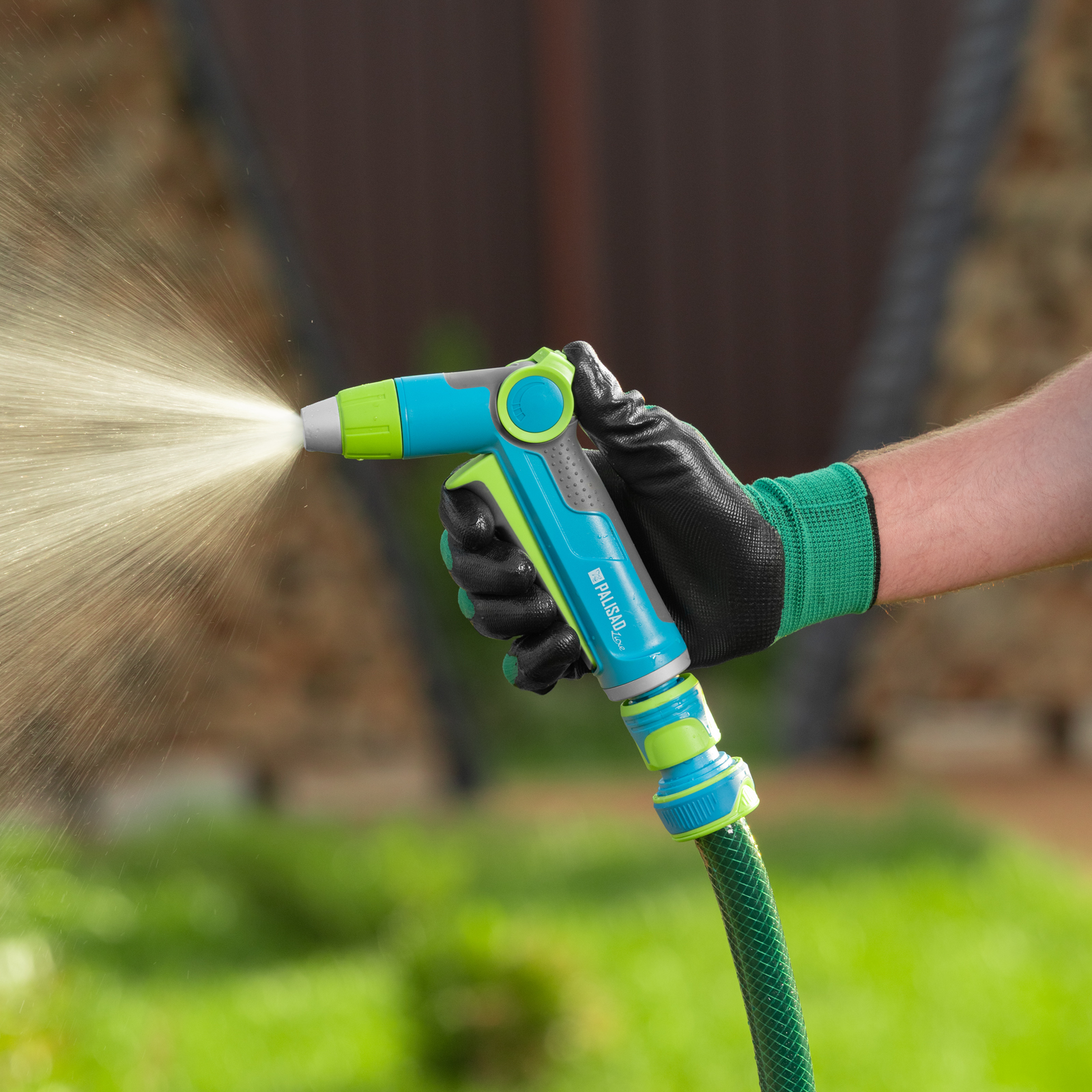 Пистолет-распылитель, регулируемый, металлический, с курком, LUXE Palisad