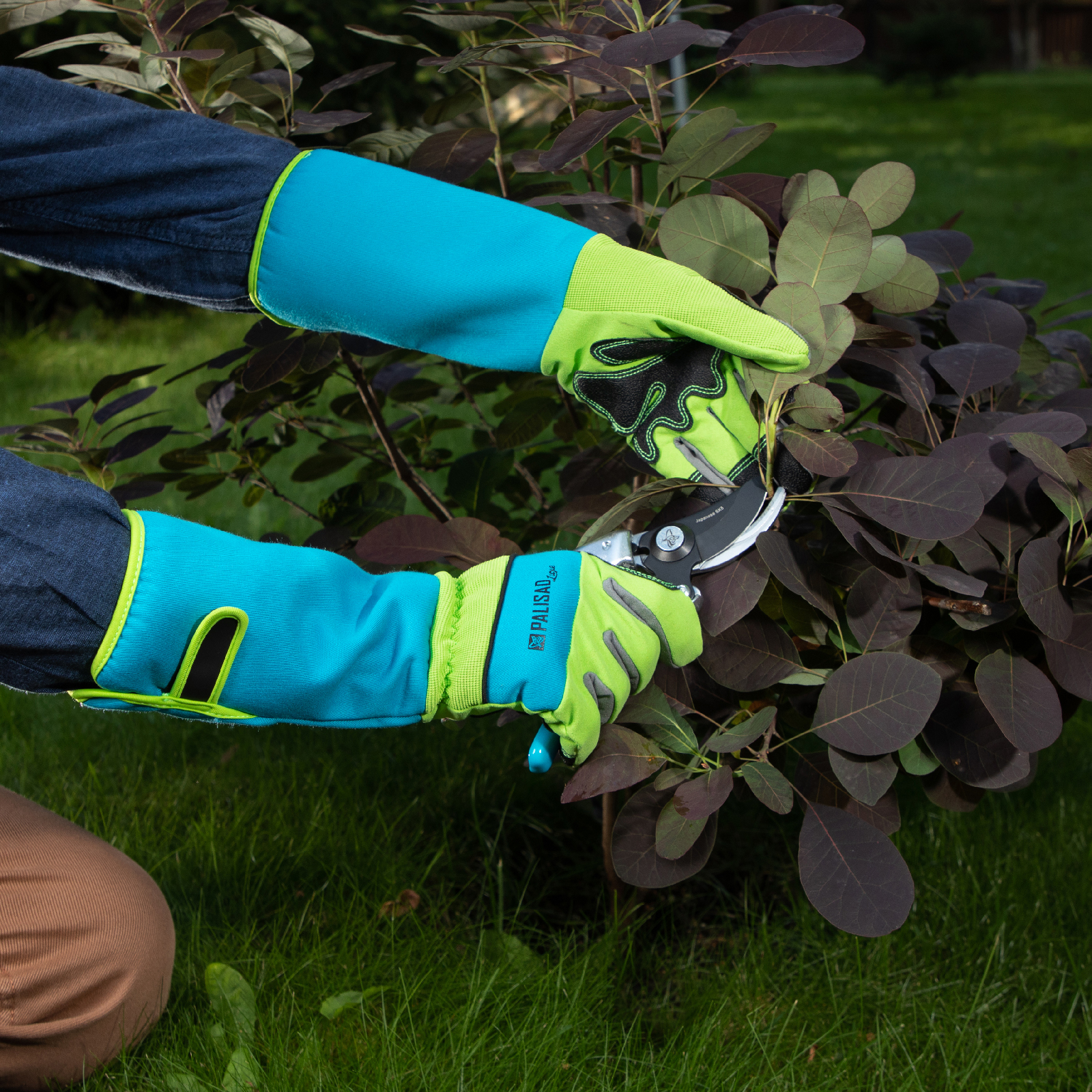 Перчатки садовые с удлиненной манжетой, размер 7, Luxe Palisad