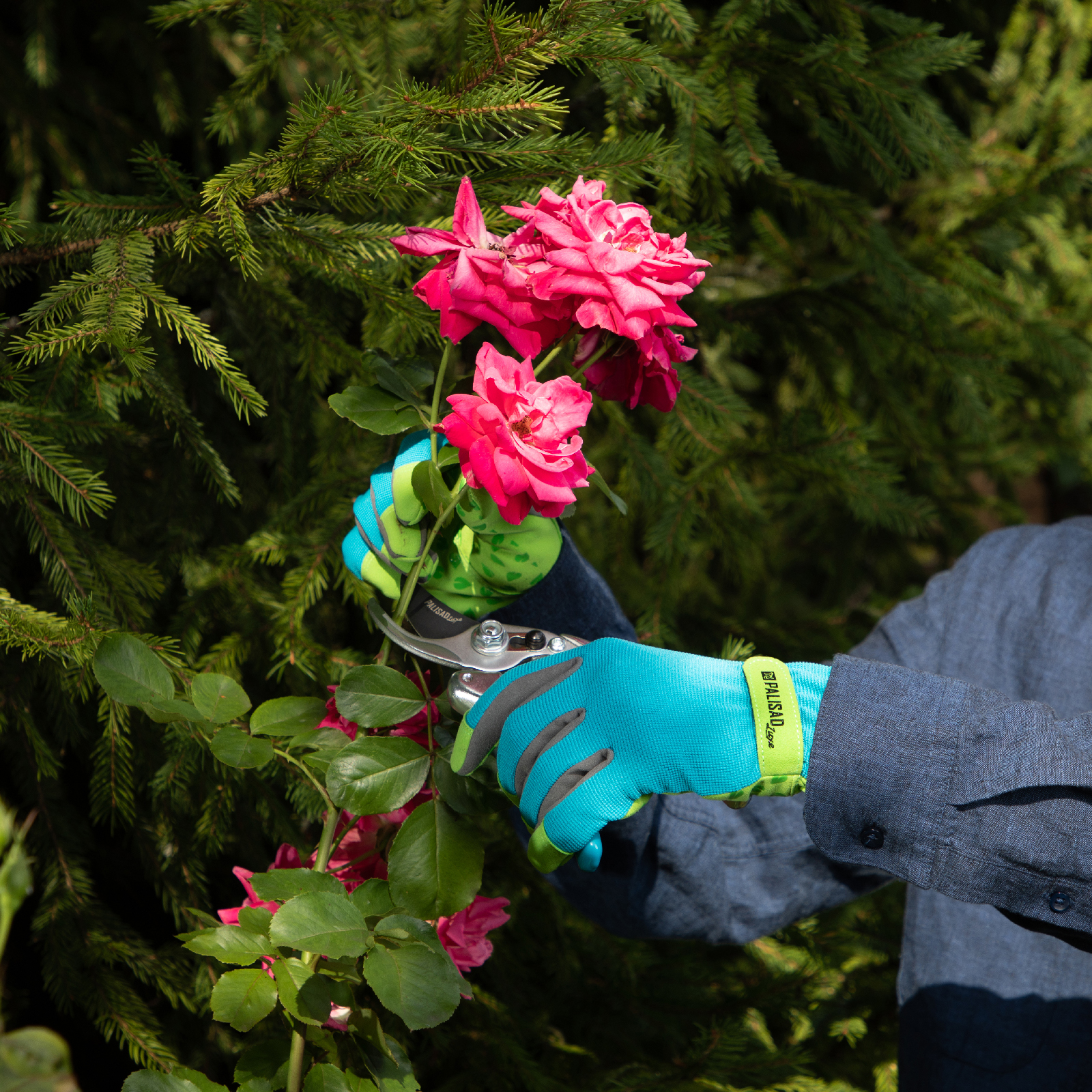 Перчатки садовые с удлиненной манжетой, размер 7, Luxe Palisad