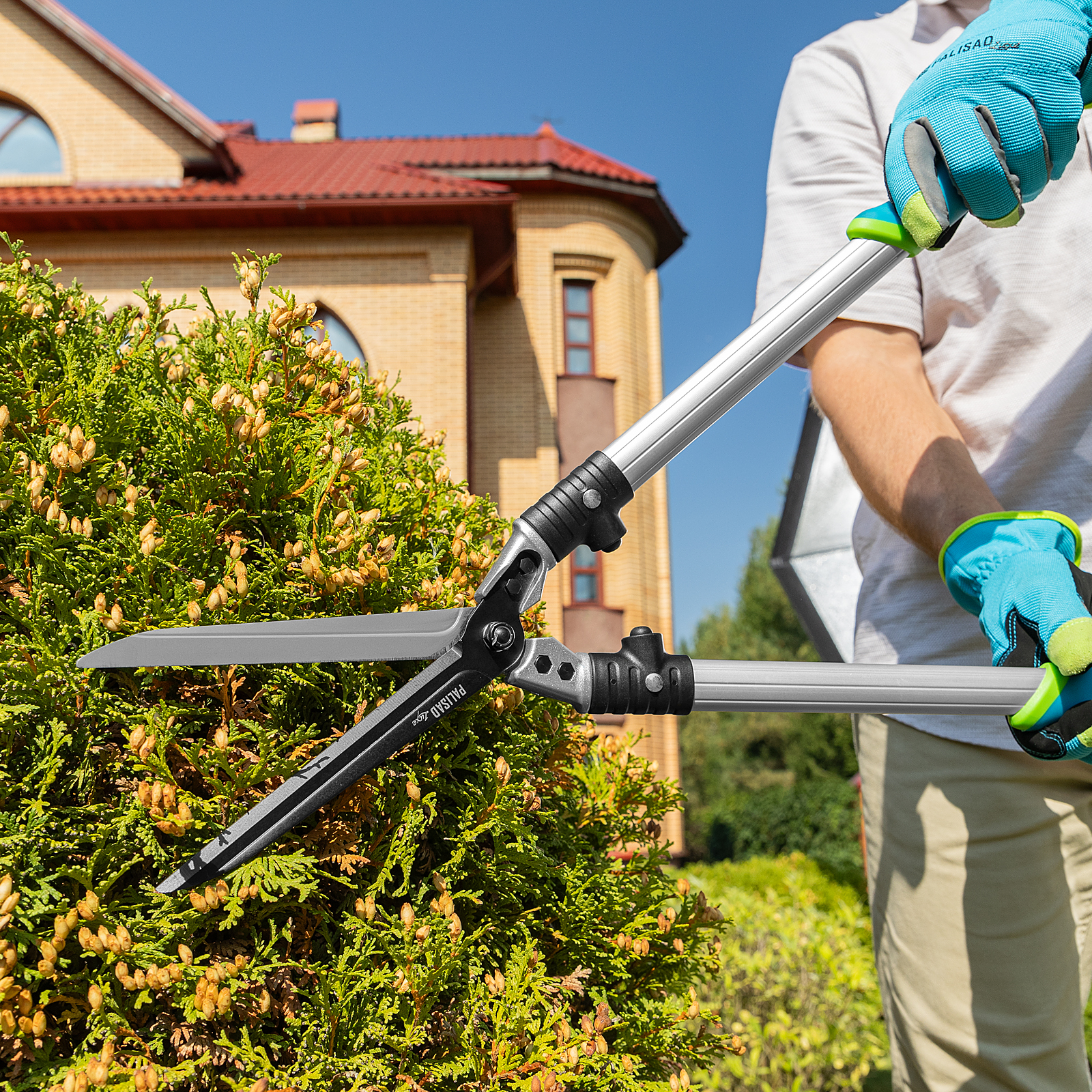 Кусторез, 600 мм, кованый, алюминиевые обрезиненные рукоятки, Forged LUXE Palisad