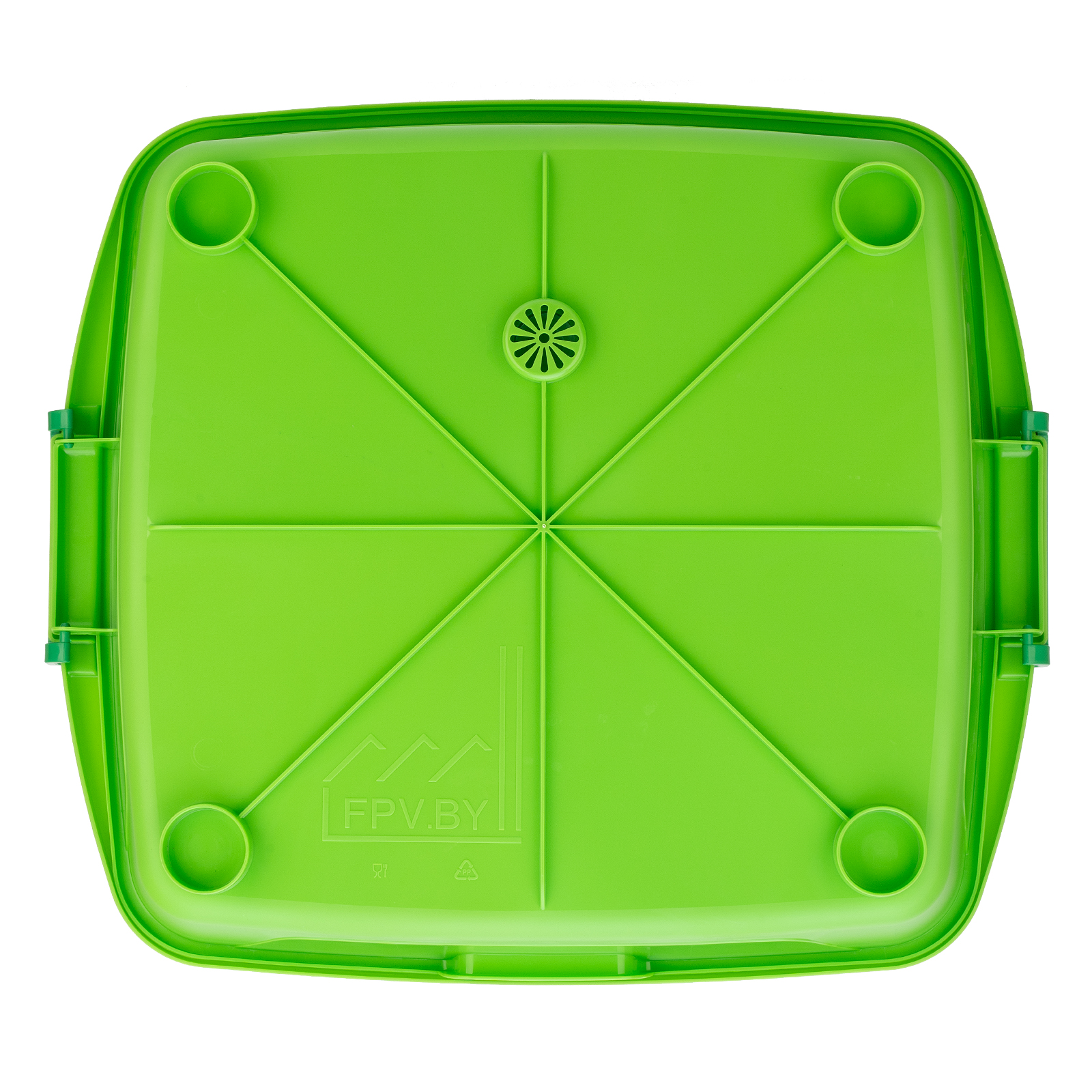 Переносной контейнер-мойка для решетки-гриль и продуктов, 48x48 см Palisad