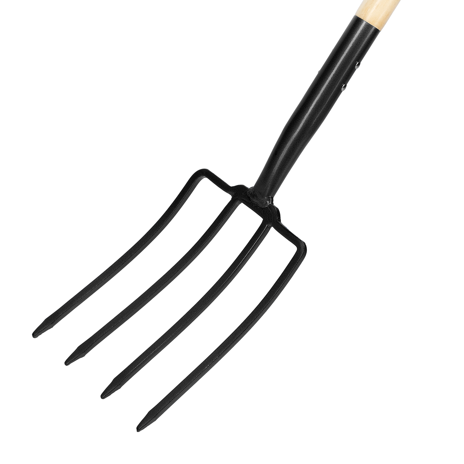 Вилы 4-рогие, огородные, кованые, 195х295х1165 мм, деревянный лакированный черенок Palisad