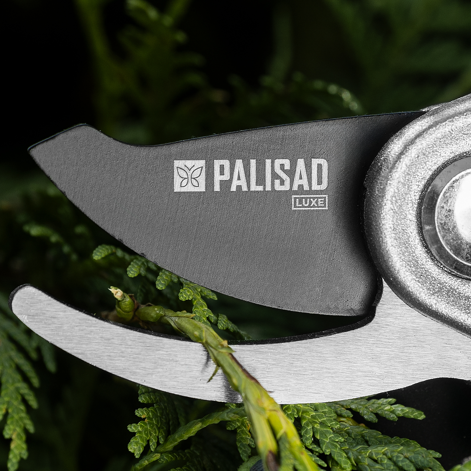 Секатор прямого реза, 205 мм, алюминиевые рукоятки в ПВХ-оболочке, LUXE Palisad