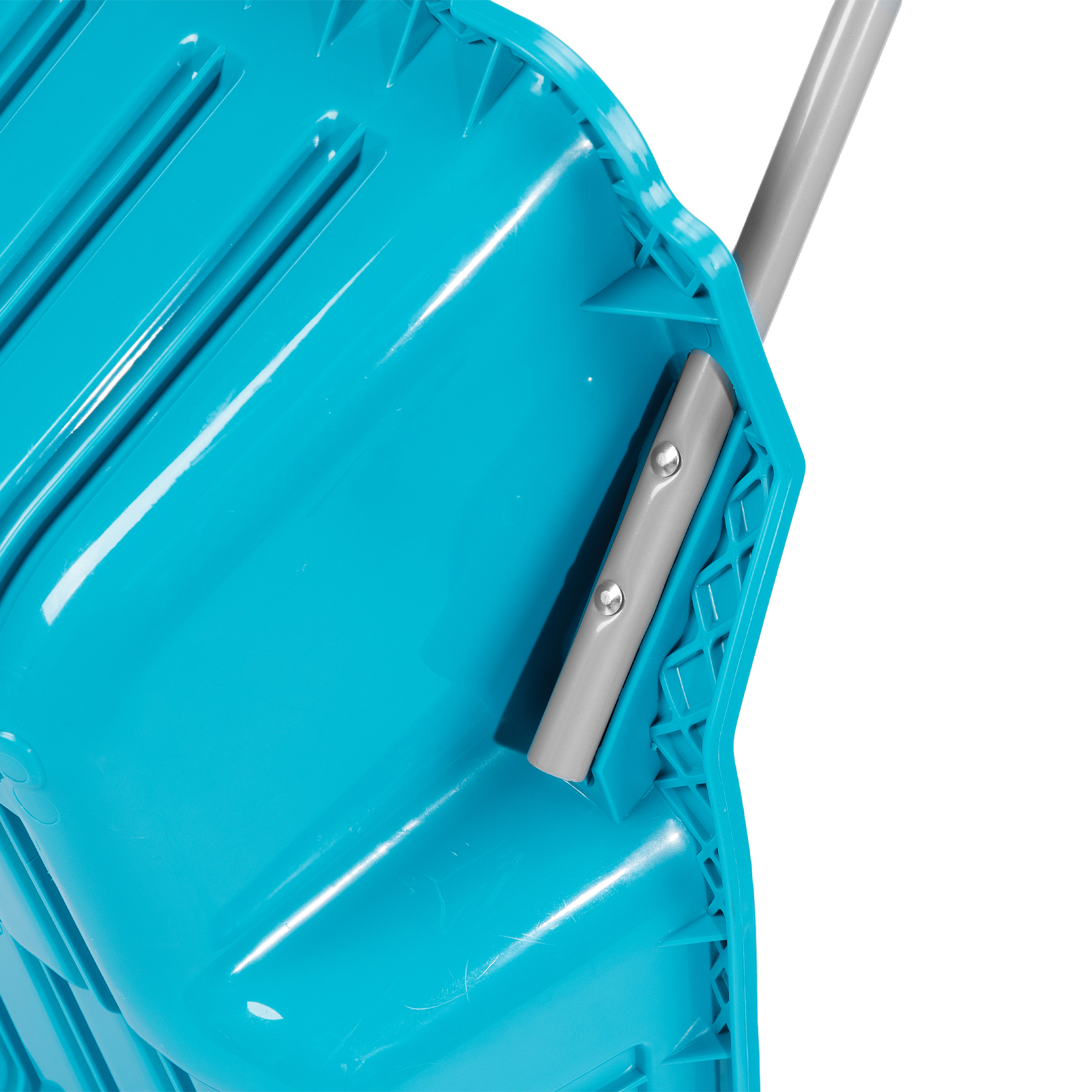 Скрепер-волокуша для уборки снега, полипропилен, колеса, 595х715х1445мм, рукоятка с ПВХ, LUXE Palisad