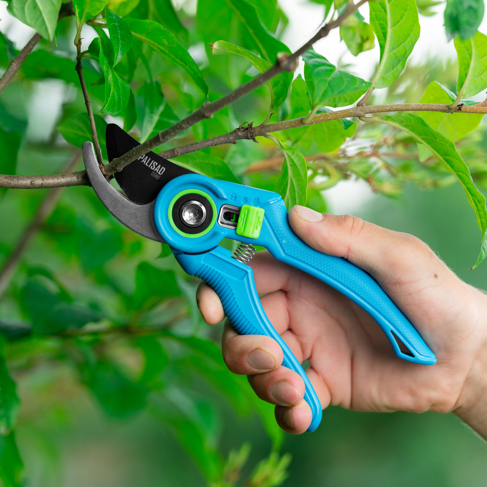 Секатор прямого реза, 210 мм, регулировка захвата, пластиковые рукоятки, LUXE Palisad