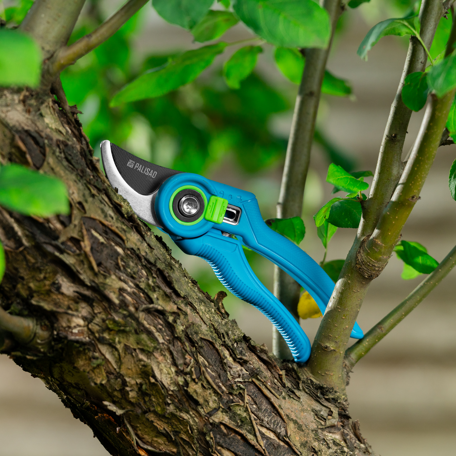 Секатор прямого реза, 210 мм, регулировка захвата, пластиковые рукоятки, LUXE Palisad