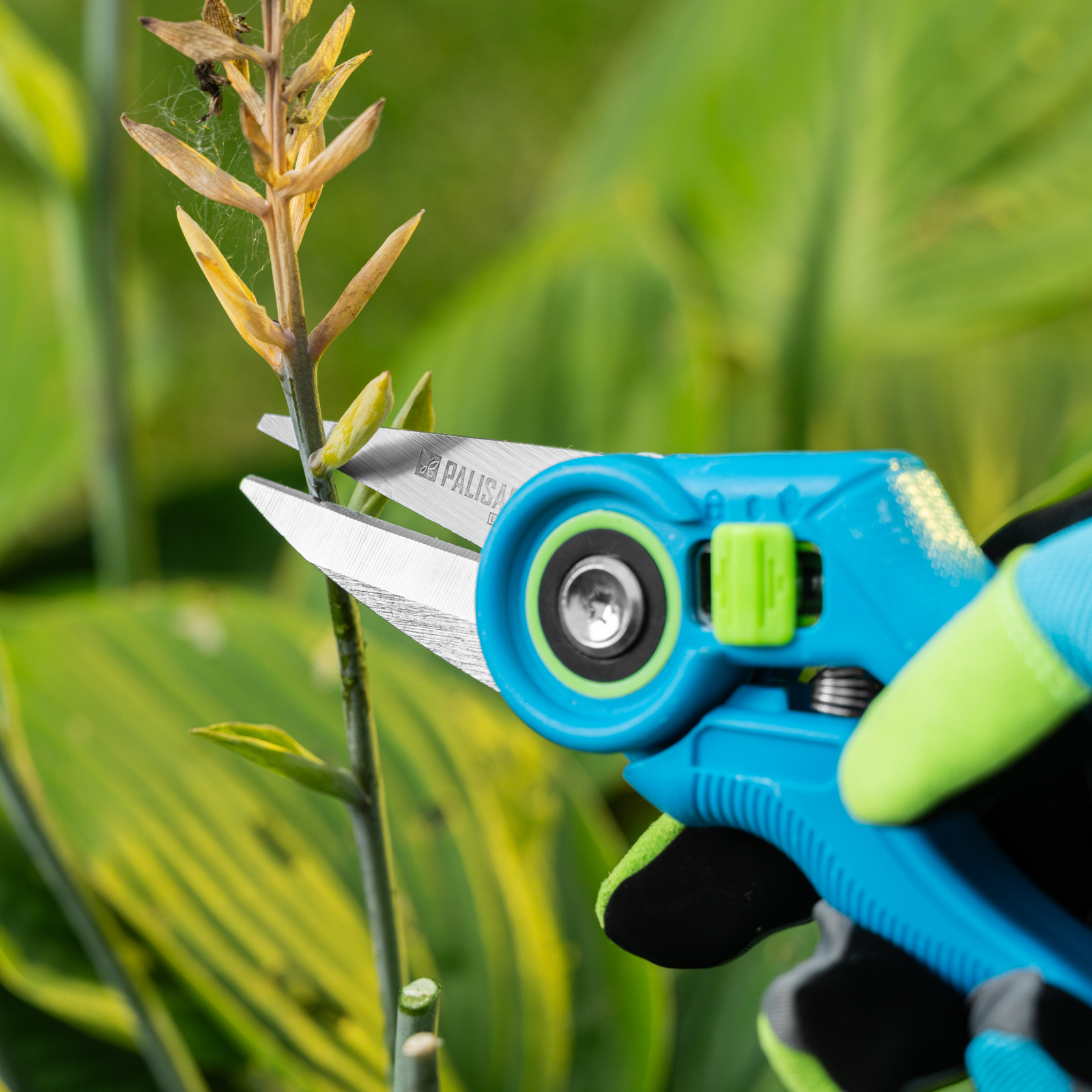 Секатор цветочный, 215 мм, регулировка захвата, пластиковые рукоятки, LUXE Palisad