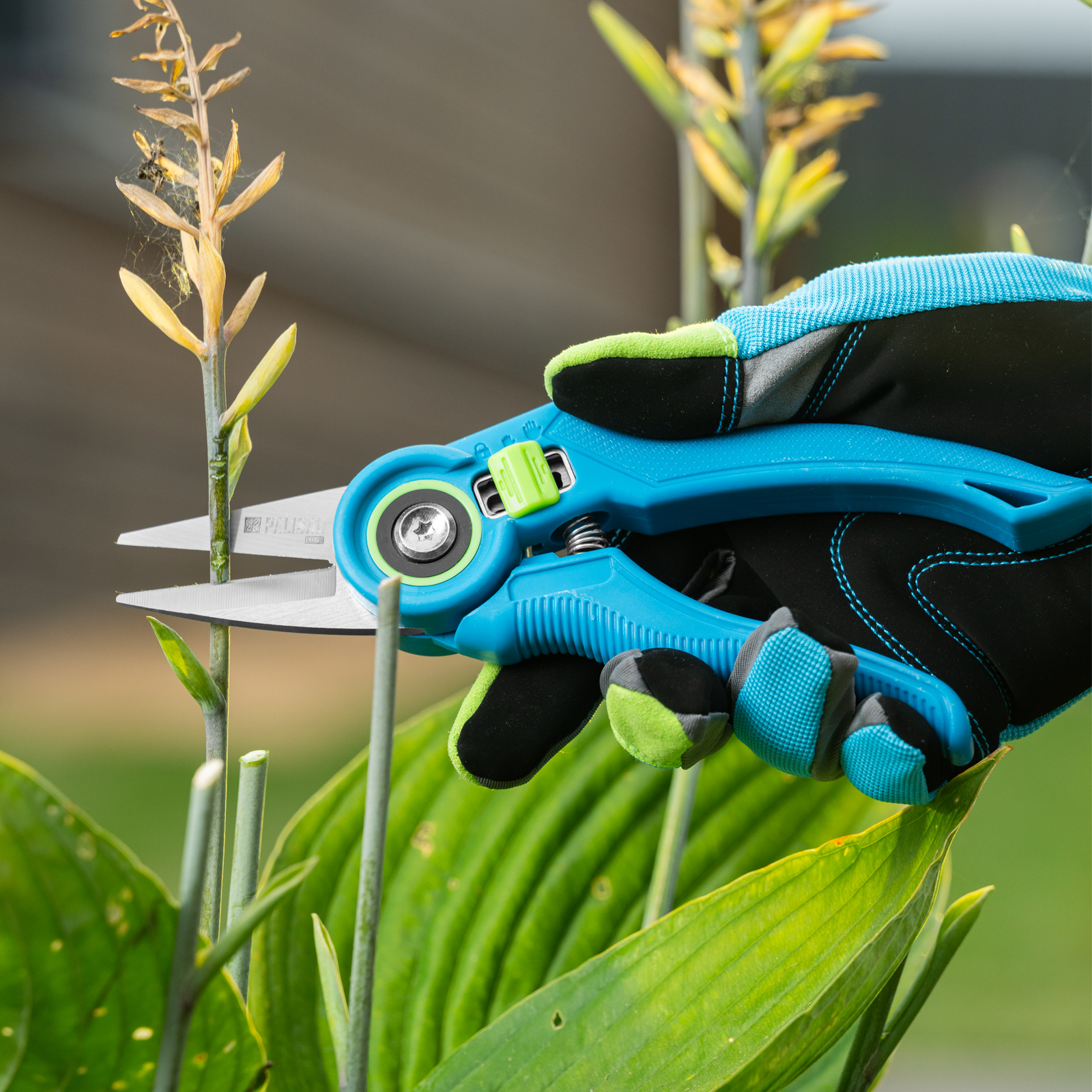Секатор цветочный, 215 мм, регулировка захвата, пластиковые рукоятки, LUXE Palisad