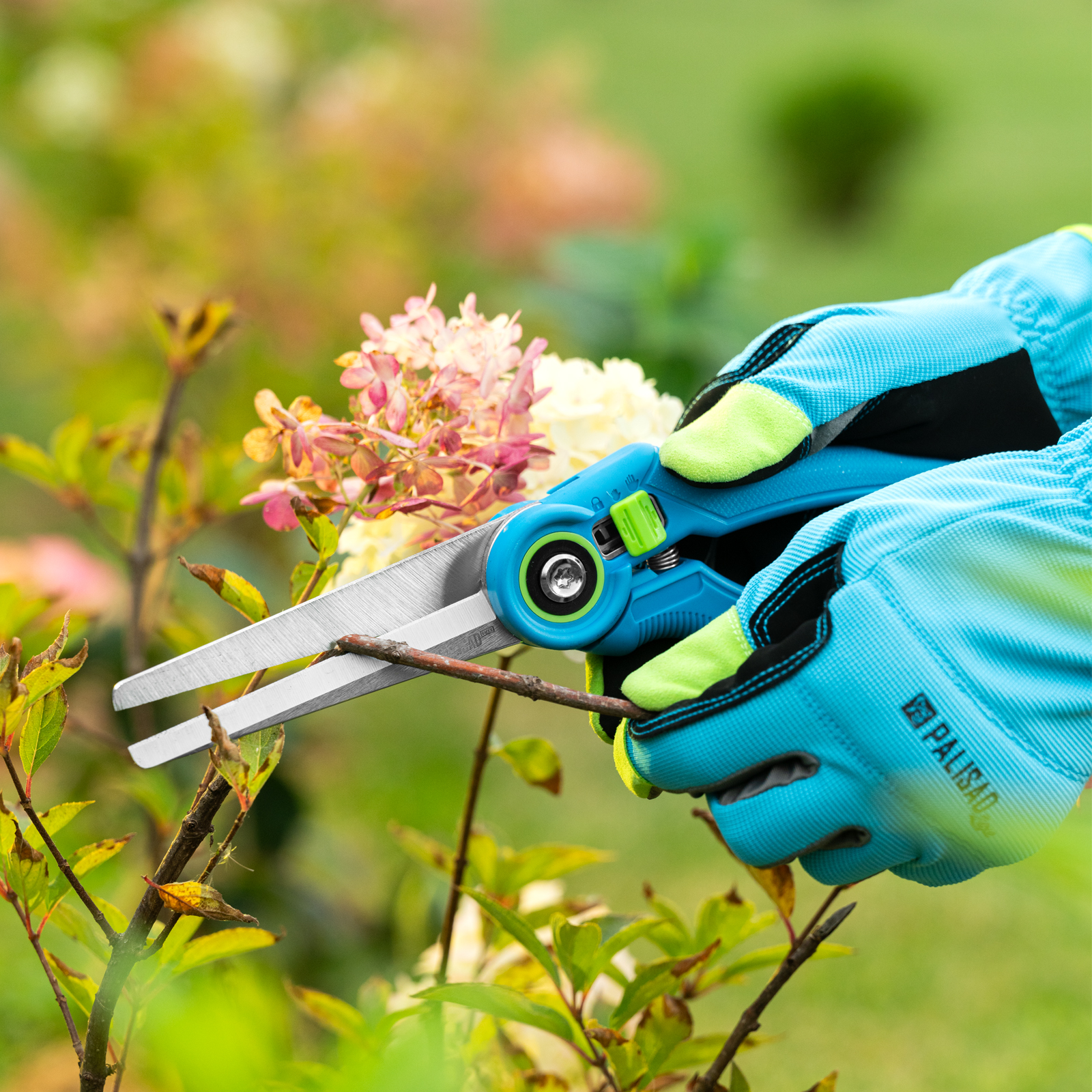 Секатор цветочный, удлиненный, 275 мм, регулировка захвата, пластиковые рукоятки, LUXE Palisad