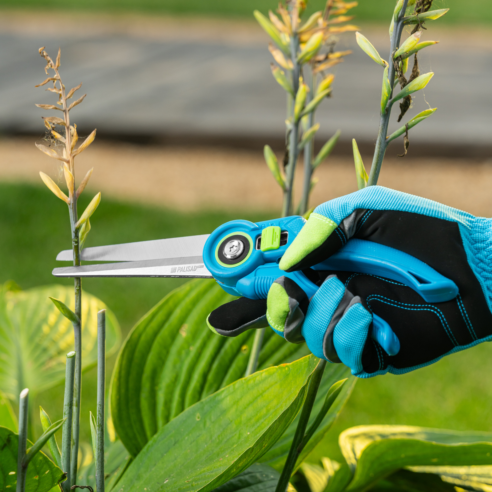 Секатор цветочный, удлиненный, 275 мм, регулировка захвата, пластиковые рукоятки, LUXE Palisad