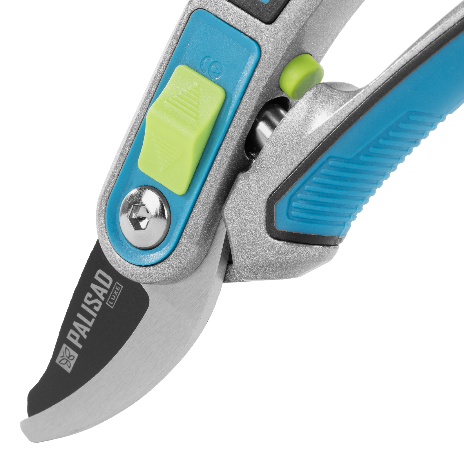 Секатор прямого реза, 215 мм, регулировка захвата, трехкомпонентные рукоятки, LUXE Palisad