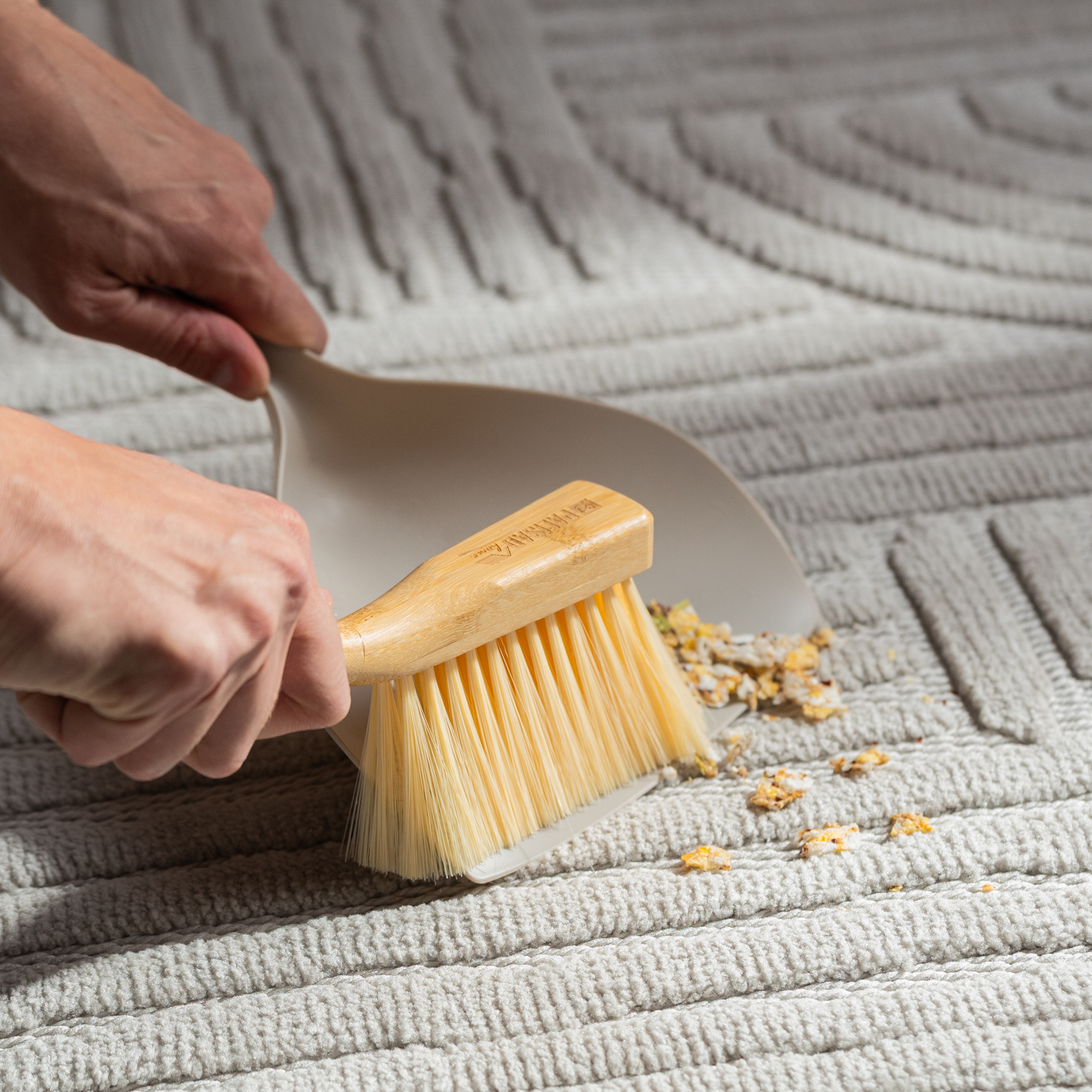 Набор: совок 290x190 мм и бамбуковая щетка-сметка 220 мм, Home Palisad