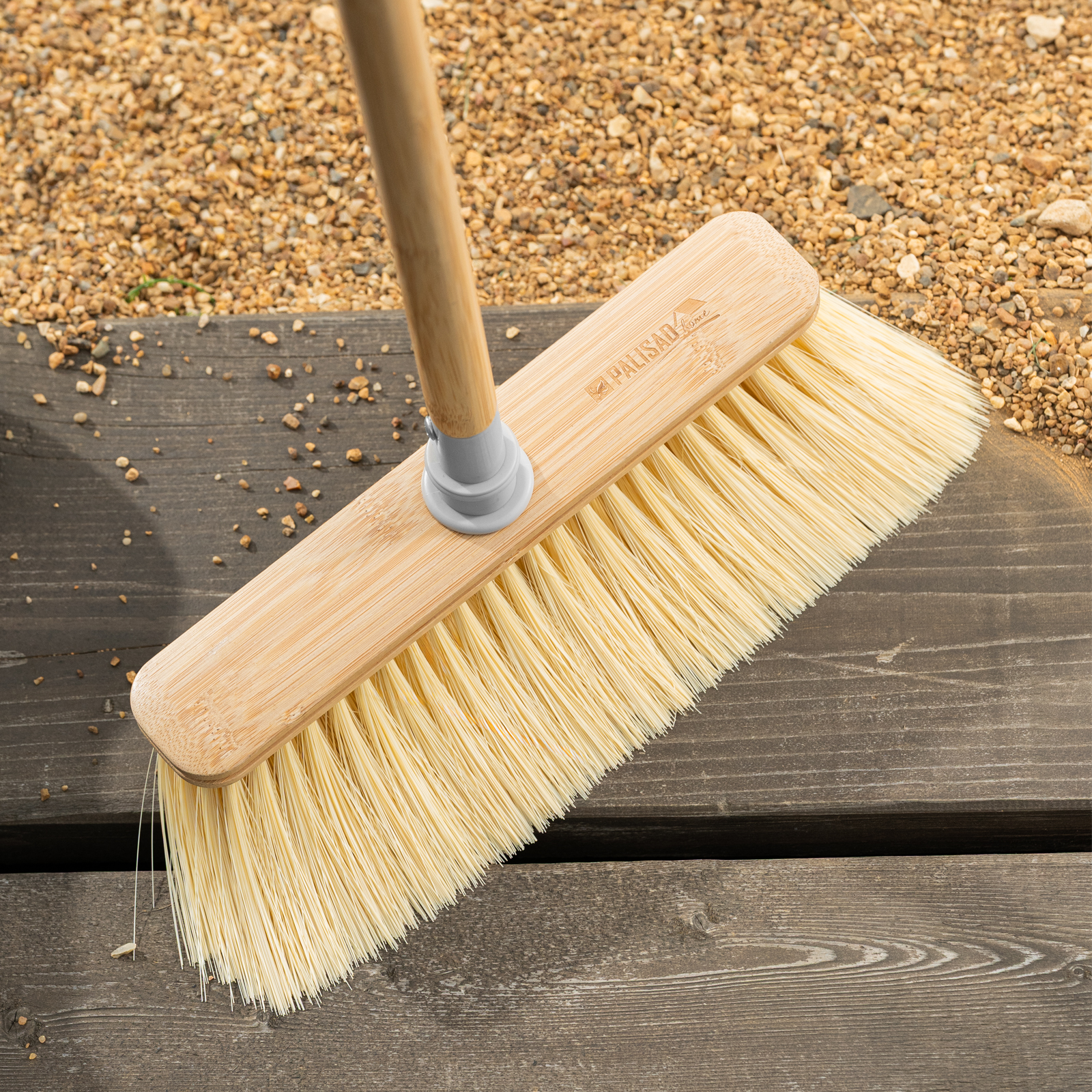 Щетка бамбуковая для подметания пола 26,5 см с черенком, 117 см, Home Palisad