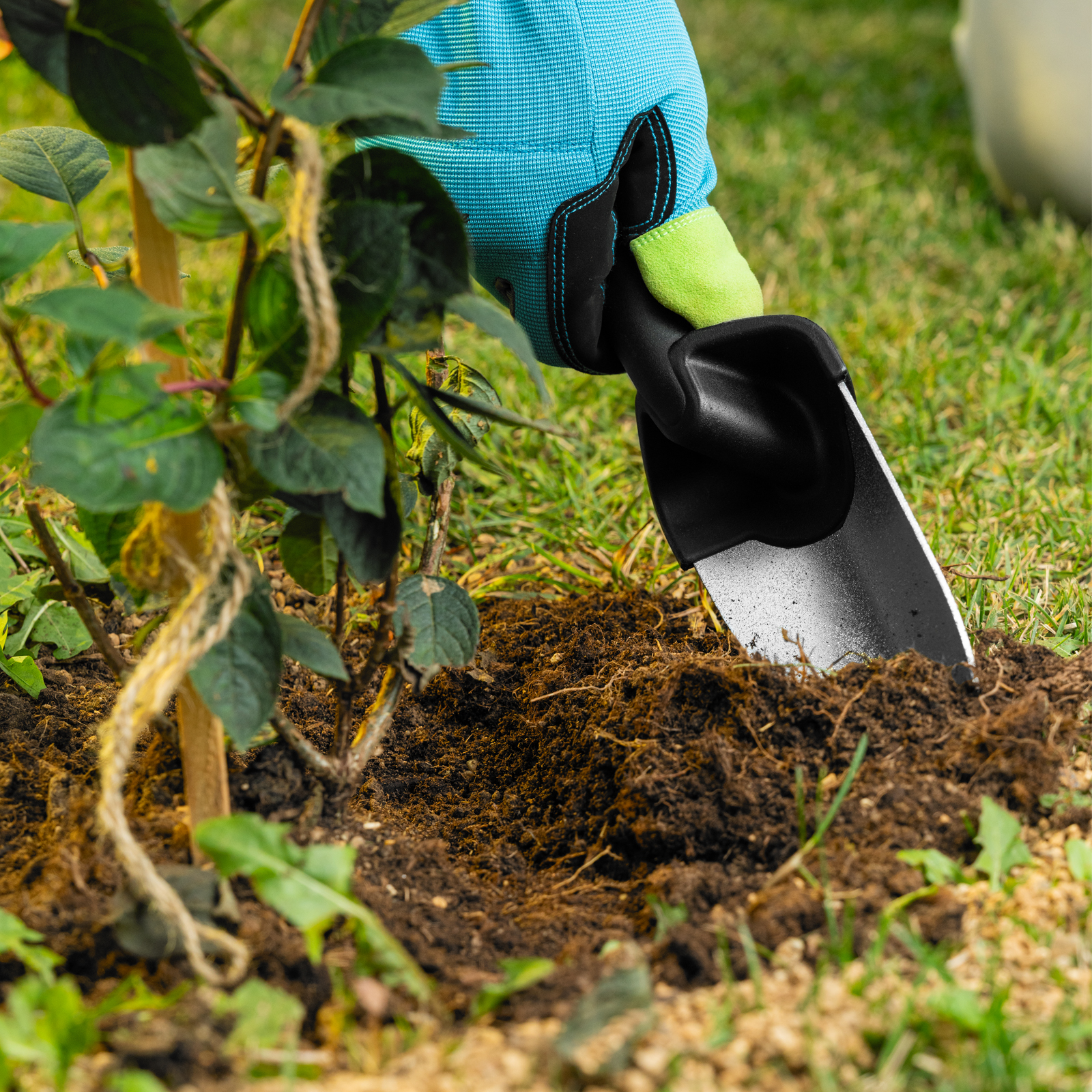 Совок посадочный широкий, 90х275 мм, стальной, полипропиленовая рукоятка, BASE Palisad