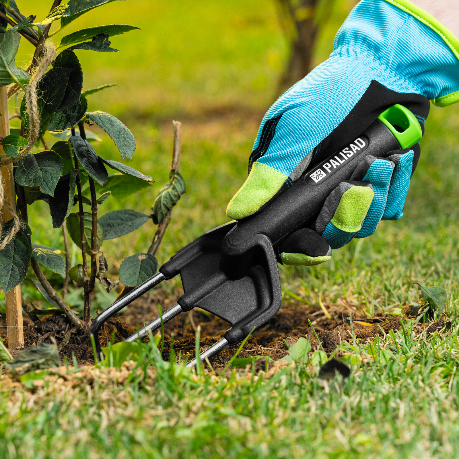 Набор садового инструмента, стальной, полипропиленовые рукоятки, 3 предмета, BASE Palisad