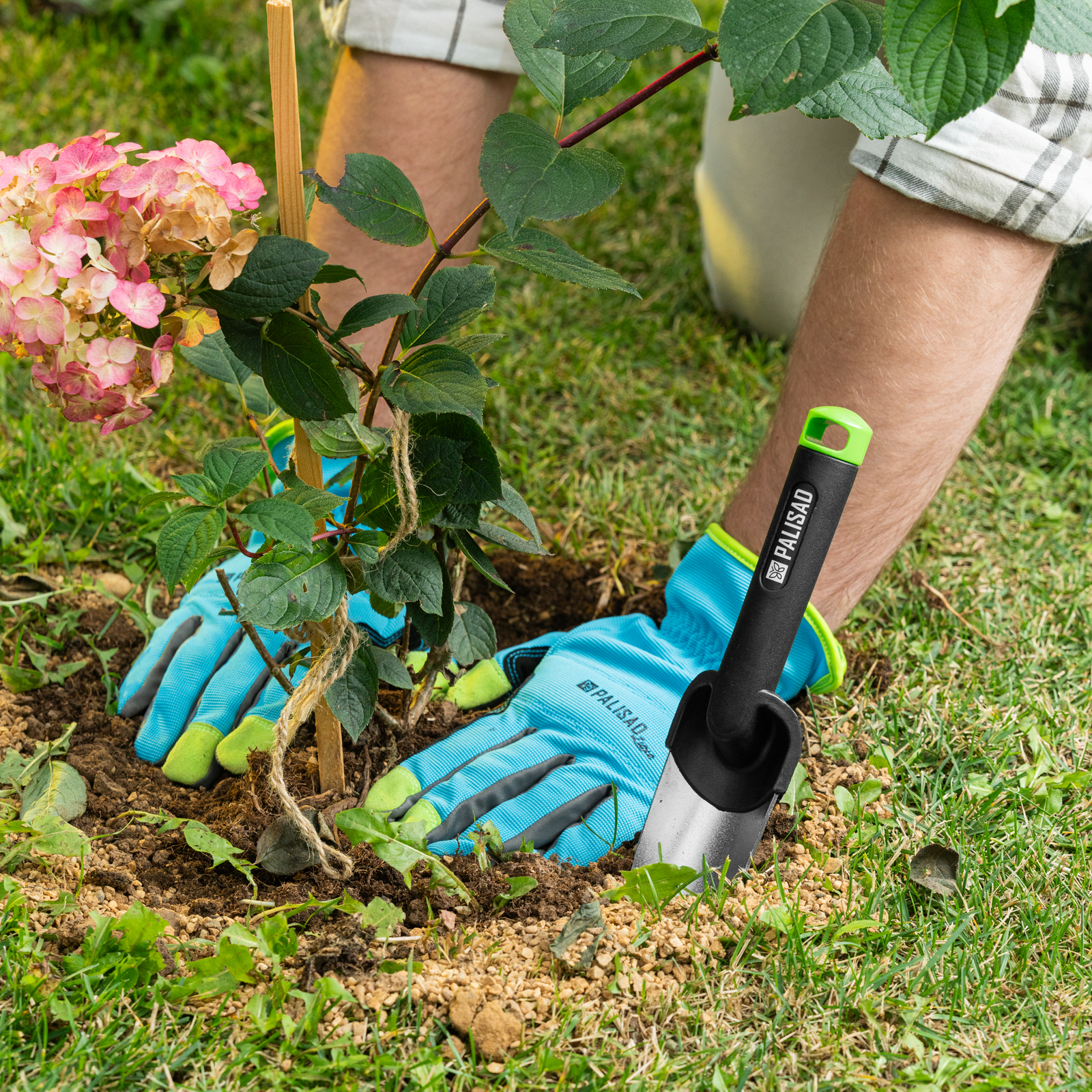 Набор садового инструмента, стальной, полипропиленовые рукоятки, 3 предмета, BASE Palisad