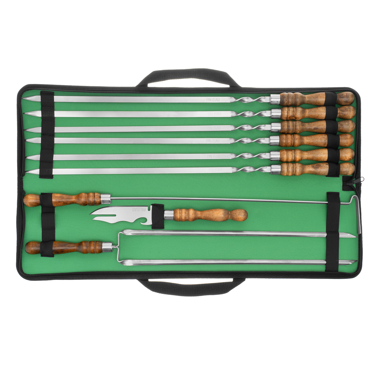 Набор шашлычный 9 предметов в сумке, Camping// Palisad