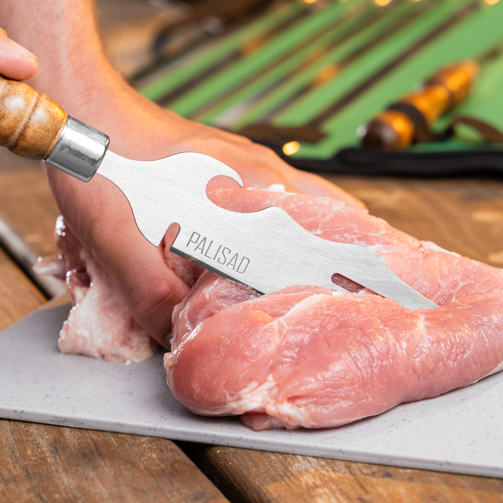 Набор шашлычный 9 предметов в сумке, Camping// Palisad