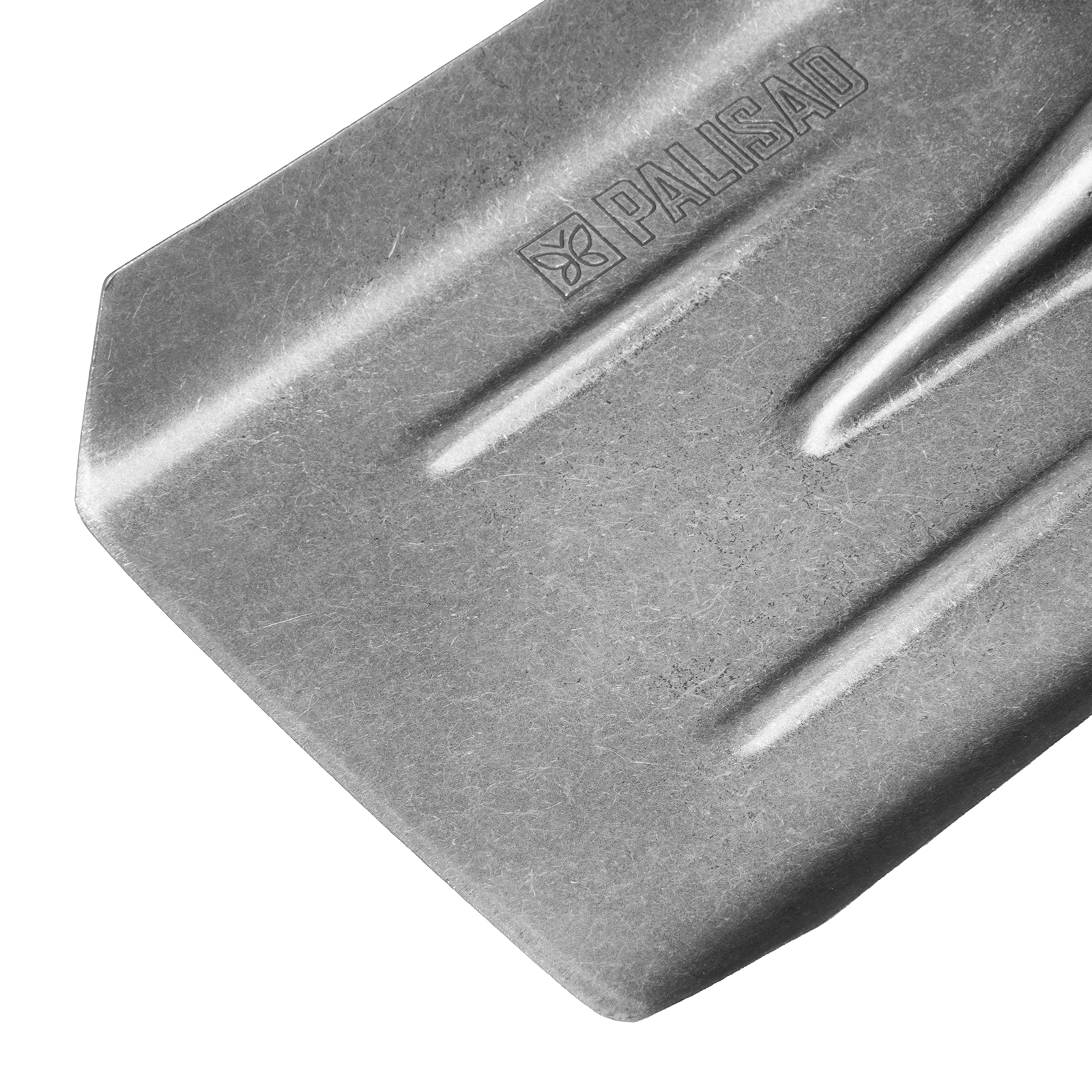 Лопата совковая, 230х275, ребра жесткости, рессорная сталь, 0,9 кг, без черенка, LUXE// Palisad