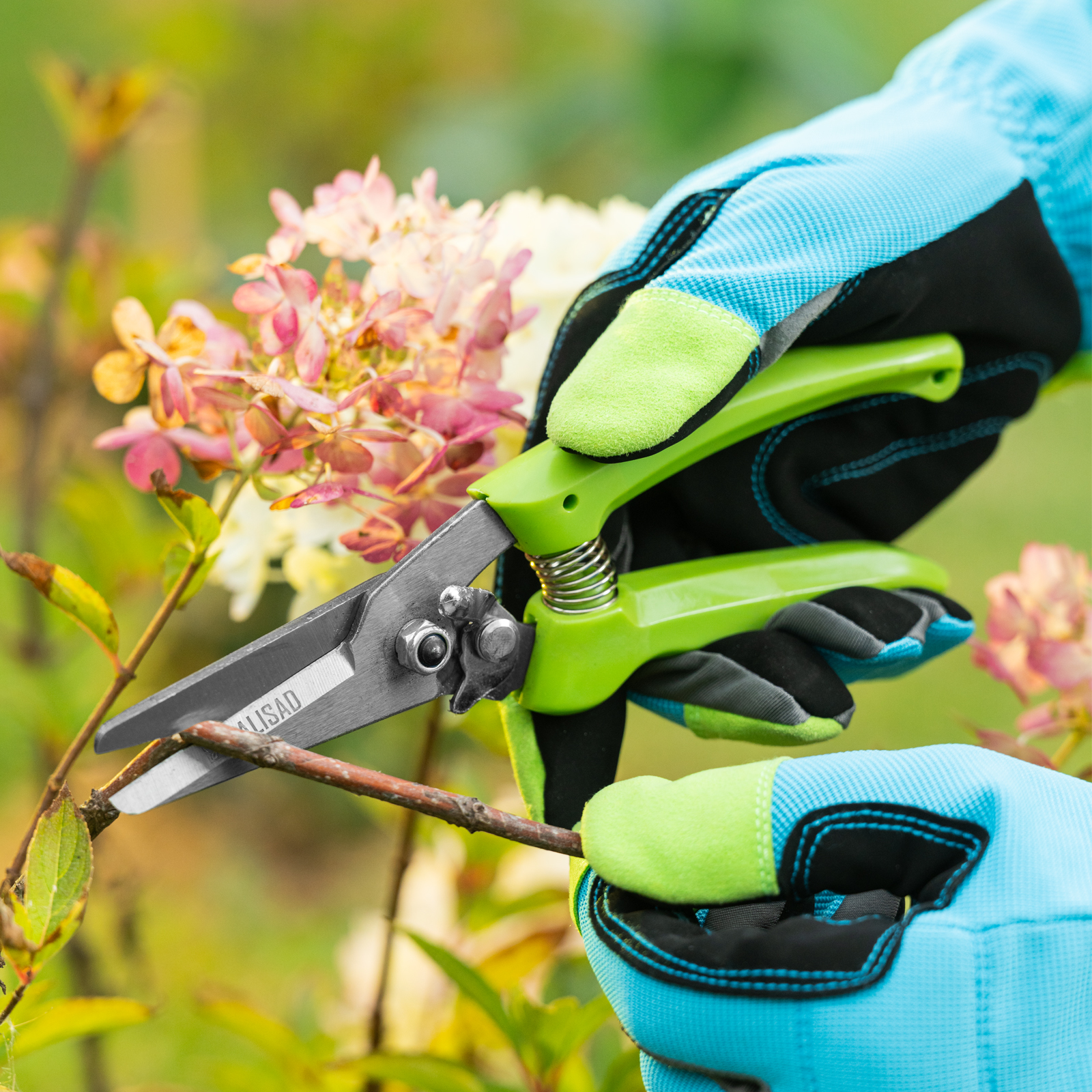 Секатор цветочный, 205 мм, рукоятки из полипропилена, BASE// Palisad