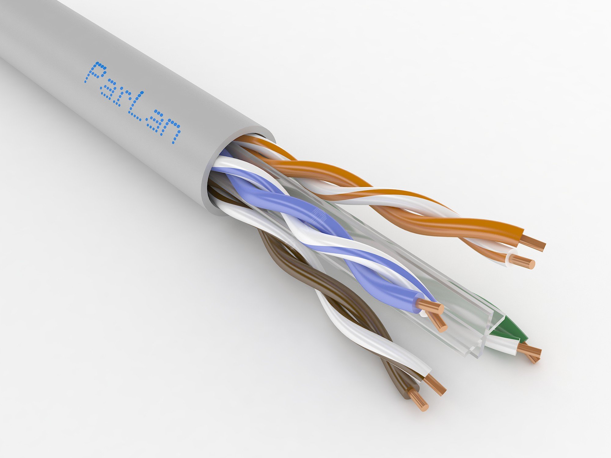 Кабель (провод) ParLan U/UTP Cat6 4х2х0.57 PVC